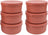 ZiiPa Pizzadeeg boks - ø 16 cm / 250 gram - Terracotta - 6 stykker