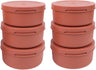 ZiiPa Pizzadeeg boks - ø 16 cm / 250 gram - Terracotta - 6 stykker