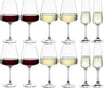 Leonardo Wijnglazenset (Røde vinglas + Hvide vinglas + Champagneglas) - Paladino - 12 dele sæt
