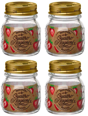 Bormioli Rocco Weckpotter Quattro Stagioni - ø 8.5 cm / 250 ml - 4 stk.