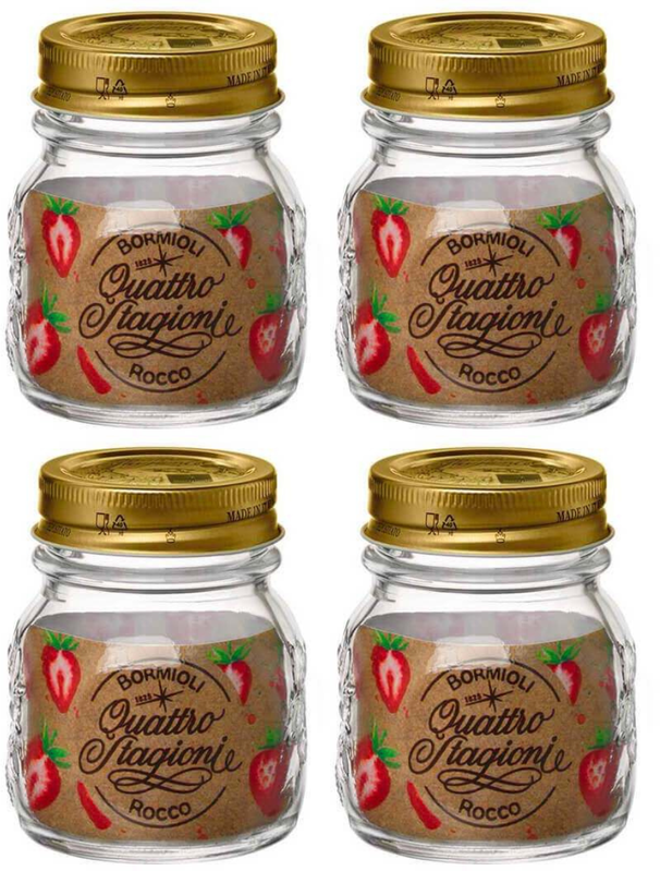 Bormioli Rocco Weckpotter Quattro Stagioni - ø 8.5 cm / 250 ml - 4 stk.