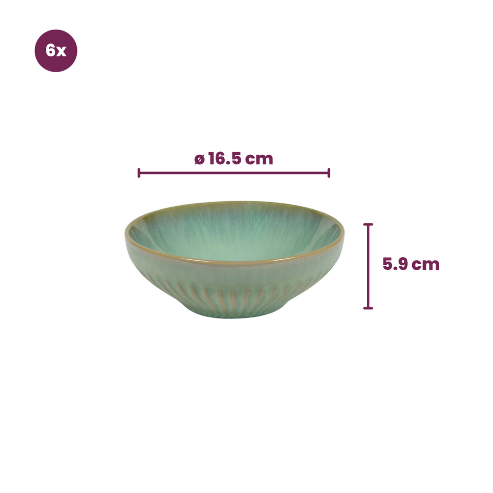 Cookinglife Soepkommen / Kommen Aqua Maris ø 16.5 cm - 6 Stuks