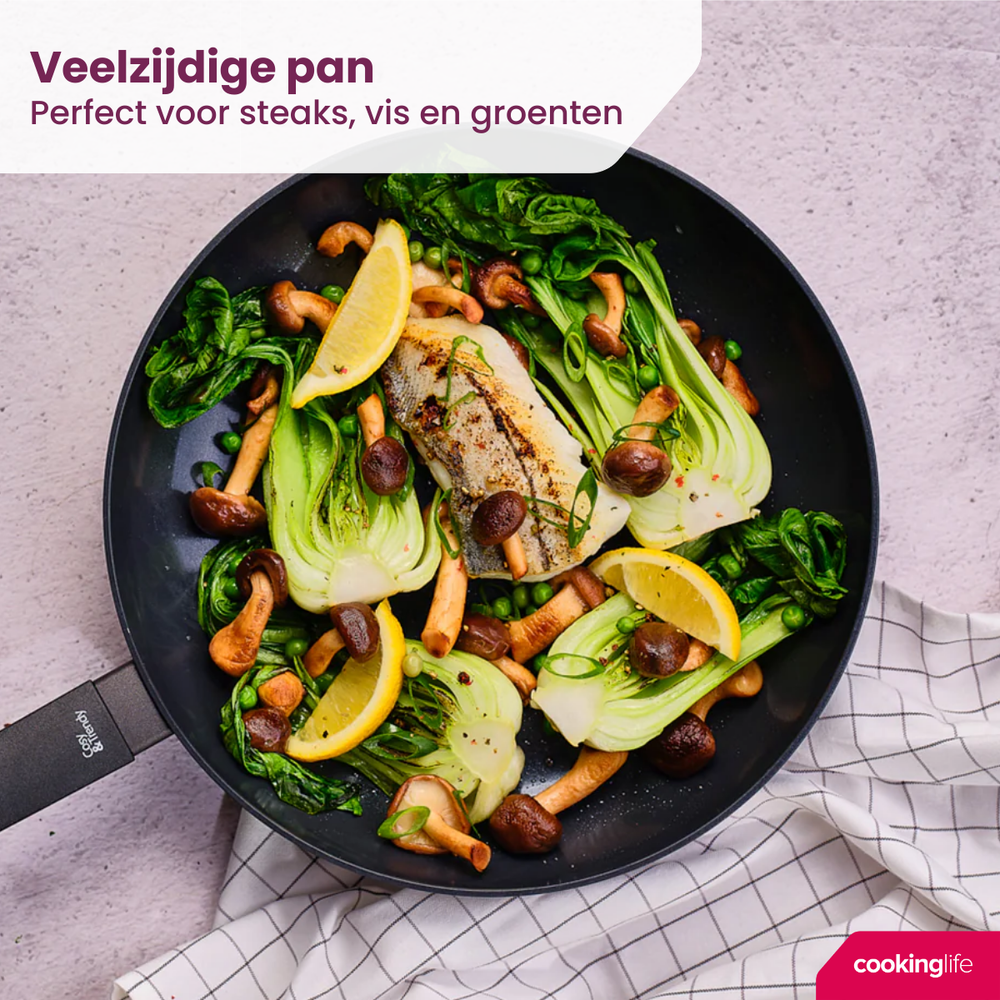 Cookinglife Stegepande Black Cera - ø 28 cm - PFAS fri