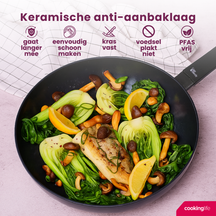 Cookinglife Stegepande Black Cera - ø 28 cm - PFAS fri