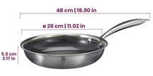 Cookinglife Koekenpannenset HexaCook - Hybride Pan 2-Delig ø 24 & 28 cm - NON STICK - egnet til alle varmekilder - keramisk non-stick belægning