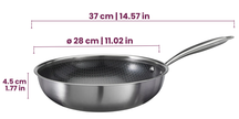 Cookinglife Wokpan HexaCook - Hybride Pan ø 28 cm - NON STICK - egnet til alle varmekilder - keramisk non-stick belægning
