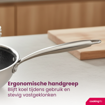 Cookinglife Koekenpannenset HexaCook - Hybride Pan 2-Delig ø 24 & 28 cm - NON STICK - egnet til alle varmekilder - keramisk non-stick belægning