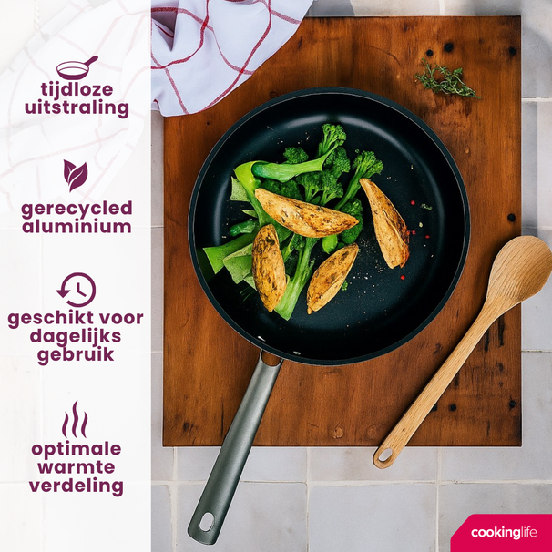 Cookinglife Stegepande sæt ProForge - ø 24 og 28 cm - PFAS fri