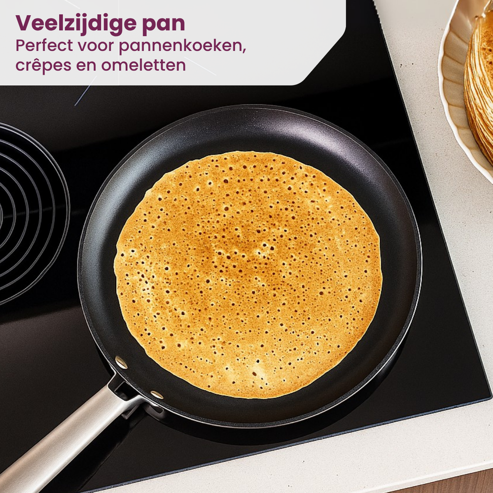 Cookinglife Pannenkoekenpan ProForge - ø 28 cm - keramisk non-stick belægning - egnet til alle varmekilder