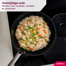 Cookinglife Wokpan ProForge ø 28 cm - egnet til alle varmekilder - keramisk non-stick belægning