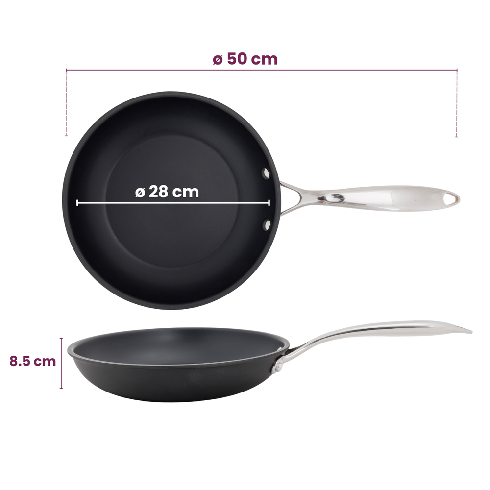 Cookinglife Stegepande Revolt ø 28 cm - egnet til alle varmekilder - keramisk non-stick belægning
