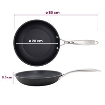 Cookinglife Stegepande Revolt ø 28 cm - egnet til alle varmekilder - keramisk non-stick belægning
