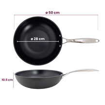 Cookinglife Wokpande Revolt ø 28 cm - egnet til alle varmekilder - keramisk non-stick belægning