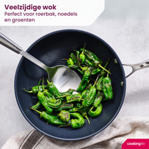 Cookinglife Wokpande Revolt ø 28 cm - egnet til alle varmekilder - keramisk non-stick belægning