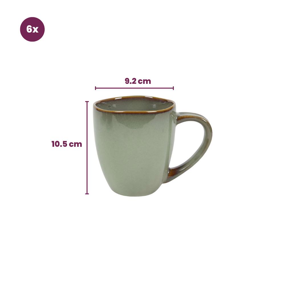 Cookinglife Mokken Sabi Grøn 450 ml - 6 Stykker
