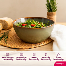 Cookinglife Soepkommen / Kommen Sabi Grøn ø 15 cm - 6 Styk