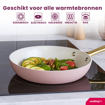Cookinglife Stegepande sæt Style - ø 24+ 28 cm - Grøn - PFAS fri