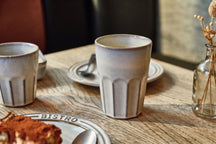 Cosy & Trendy Latte Macchiato Bekers Bistro Vintage White 450 ml - 6 stuks