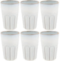 Cosy & Trendy Latte Macchiato Bekers Bistro Vintage White 450 ml - 6 stuks