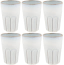 Cosy & Trendy Latte Macchiato Bekers Bistro Vintage White 450 ml - 6 stuks