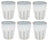 Cosy & Trendy Cappuccino Bekers Bistro Vintage White 290 ml - 6 stuks