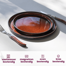 Cosy & Trendy Morgenmadstallerkener / Desserttallerkener - Quintana Amber ø 22 cm - 4 Styk