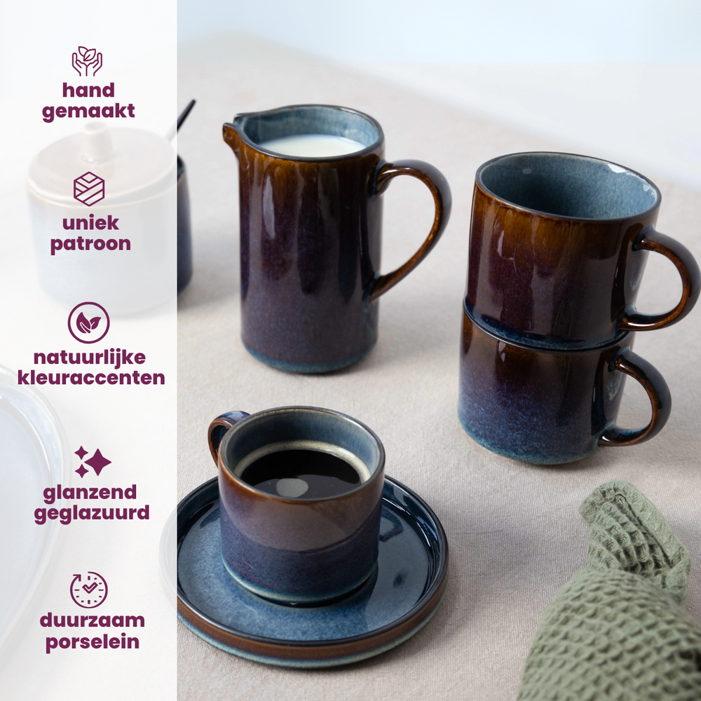 Cosy & Trendy Sukkerkrukke Quintana Blue - 220 ml