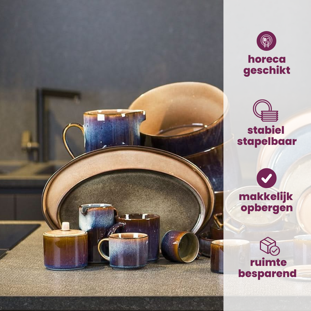 Cosy & Trendy Sukkerkrukke Quintana Blue - 220 ml