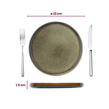 Cosy & Trendy Morgenmadstallerkener / Desserttallerkener - Quintana Green ø 22 cm - 4 Styk