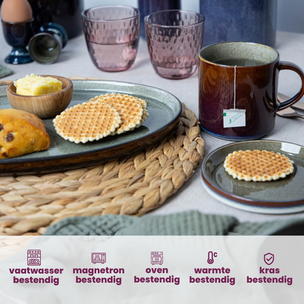 Cosy & Trendy Mok Quintana Amber - 450 ml - 4 Stuks
