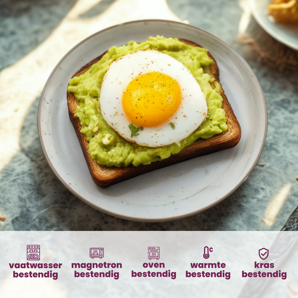 Cosy & Trendy Morgenmadstallerkener / Desserttallerkener - Sintra Ivy Green ø 20 cm - 4 Styk