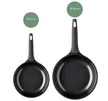 Sola Stegepandssæt Ceramic Deluxe 2-Delt ø 24 & 28 cm - keramisk non-stick belægning