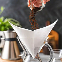 Chemex Kaffe Filtre / Papirfiltre FS-100 Square - Forfoldet - 100 Styk