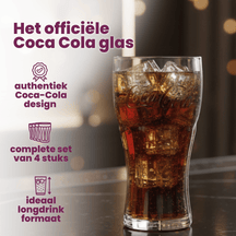 Coca Cola Glaser - Longdrinkglas - Sodavandglas - Classic - 370 ml - 4 Styk