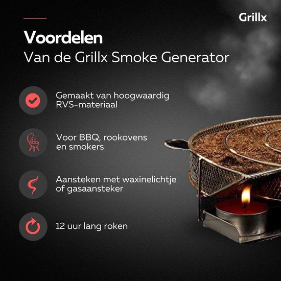 GrillX BBQ Cold Smoke Set - Kold Røgning