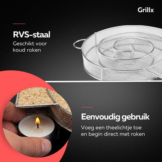 GrillX BBQ Cold Smoke Set - Kold Røgning