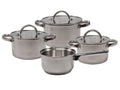 Cooking Pandesæt 4-delt Rustfrit Stål - Kogepande ø 16, 18, 20 cm & Kasserolle ø 16 cm - egnet til alle varmekilder