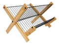 Cookinglife Afdruiprek Opvouwbar - Sort Metal & Bamboe