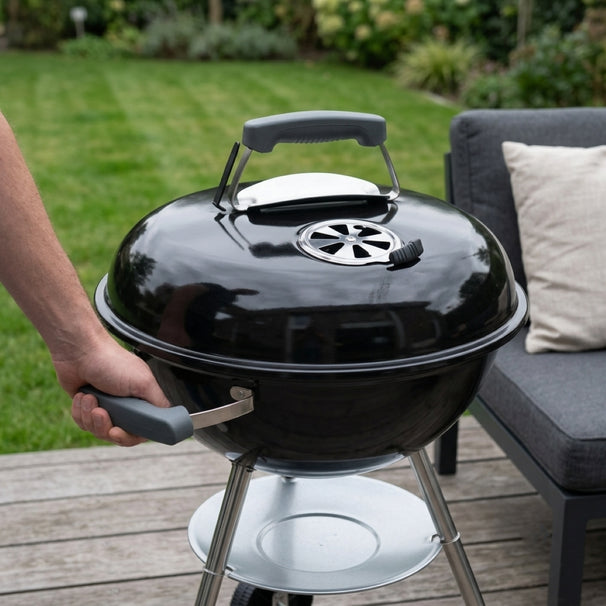 Cookinglife Kogel BBQ med hjul Fire & Flavour - Kul - 45 cm - Sort