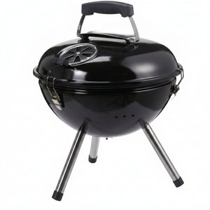 Cookinglife Kogel BBQ med poten - Tafel BBQ - Fire & Flavour - Houtskool - 39 cm - Compact - Zwart