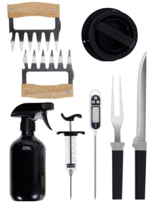 Cookinglife BBQ Pitmaster Set - 8-Delt - Komplet grillset til kød & grøntsager