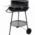 Cookinglife Halfopen BBQ med hjul Fire & Flavour - Kul - 51 cm - Sort