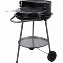 Cookinglife Halfopen BBQ med hjul Fire & Flavour - Kul - 51 cm - Sort