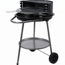 Cookinglife Halfopen BBQ med hjul Fire & Flavour - Kul - 51 cm - Sort