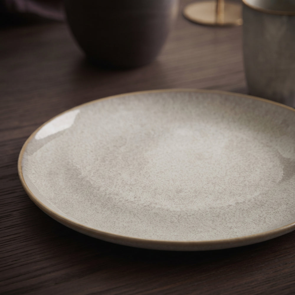 Cookinglife Dinerborde Linen Beige ø 27 cm – 6 stk.