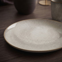 Cookinglife Dinerborde Linen Beige ø 27 cm – 6 stk.