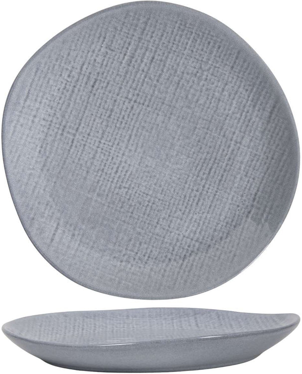 Cookinglife Dinerborde Linen Grå ø 27 cm – 6 stk.