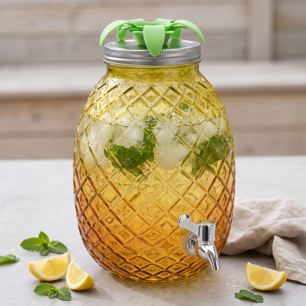 Cookinglife Drankdispenser Ananas - Gul 4.5 Liter