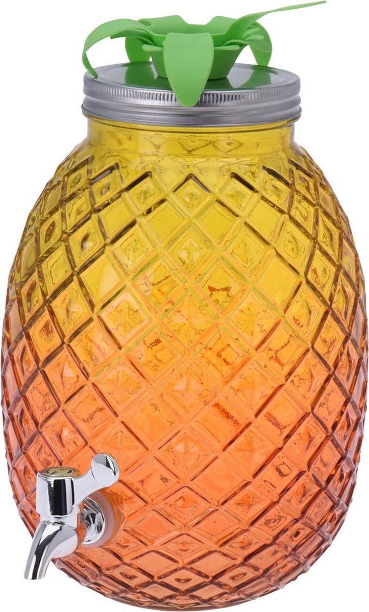 Cookinglife Drankdispenser Ananas - Gul 4.5 Liter