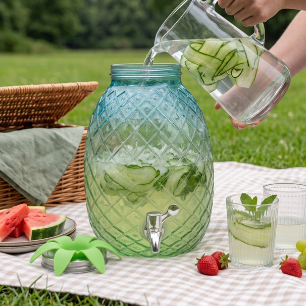 Cookinglife Drankdispenser Ananas - Grøn 4.5 Liter